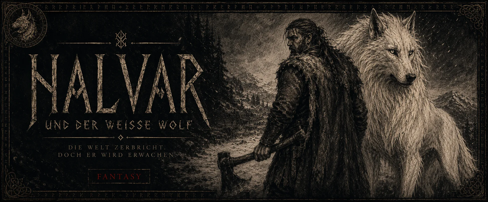 Halvar und der weiße Wolf — Fantasy. Die Welt zerbricht, doch er wird erwachen.