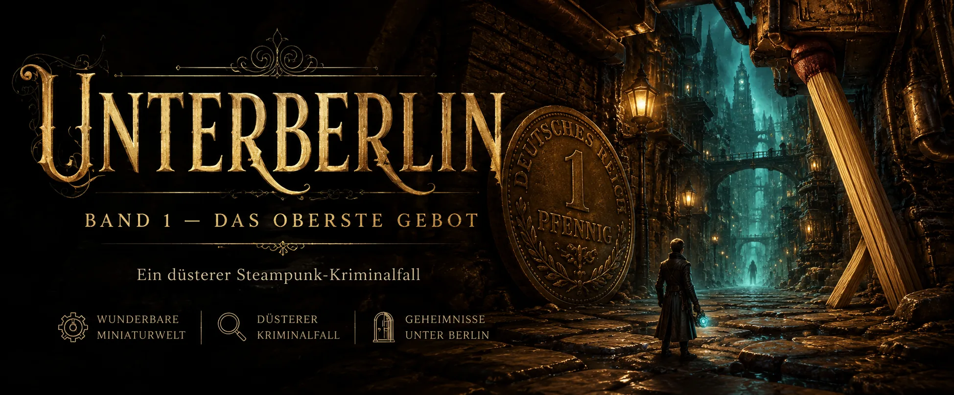 Unterberlin — Band I: Das Oberste Gebot. Ein düsterer Kriminalfall in einer Miniaturwelt unter Berlin.